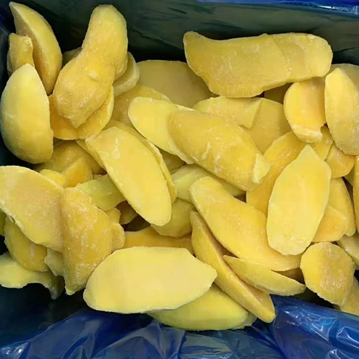 Trossos congelats de mango
